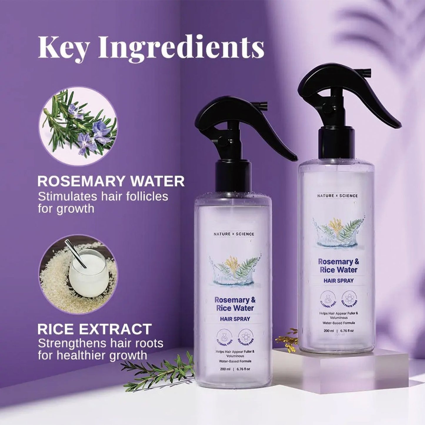 Rosemary Rice Hair Mist Spray