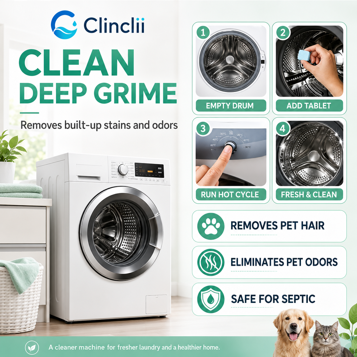Clinclii FreshWash Tabs
