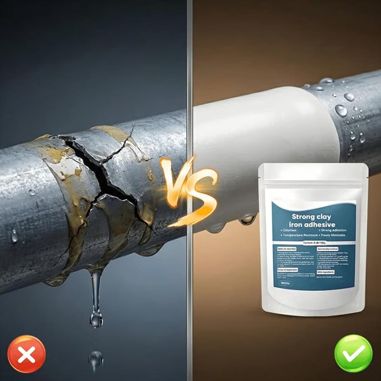 Heavy-Duty Steel Repair Putty