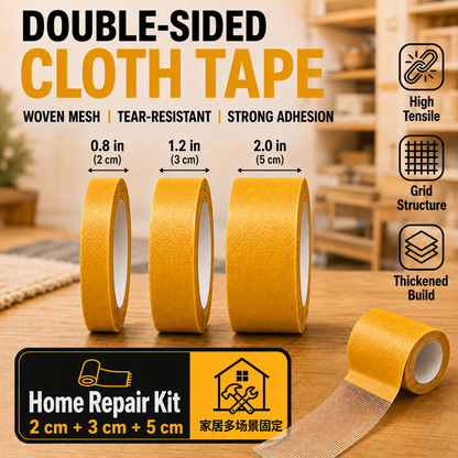 Heavy-Duty Double-Sided Cloth Tape