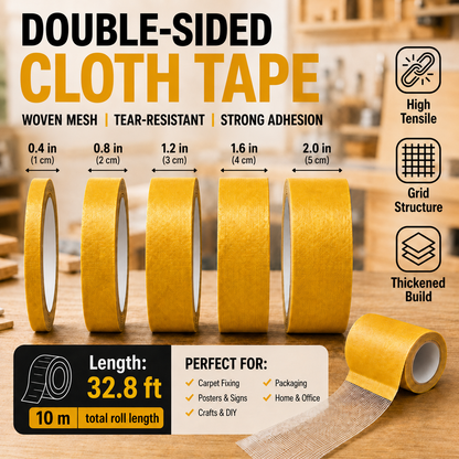 Heavy-Duty Double-Sided Cloth Tape