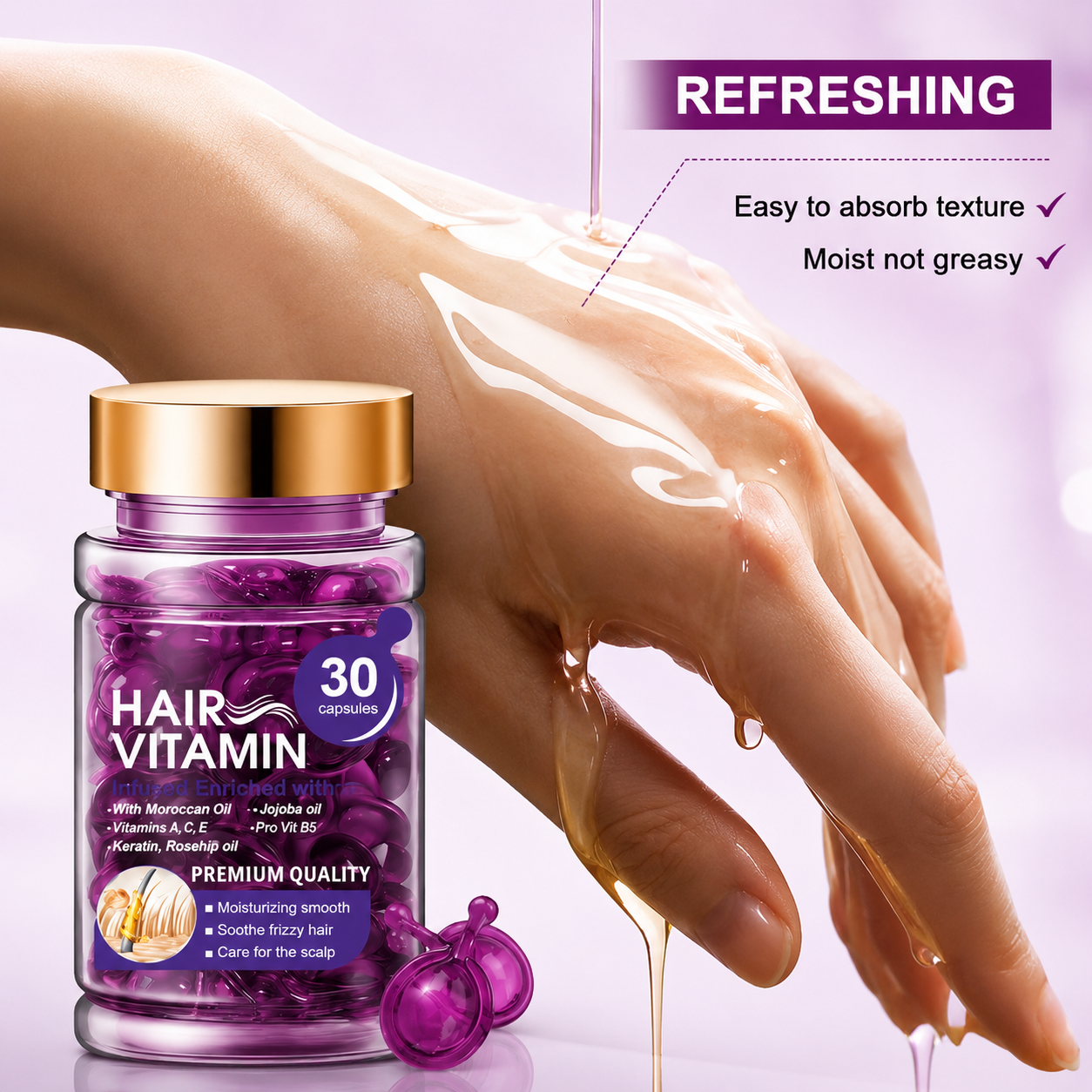 Hair Smoothing Serum Capsules