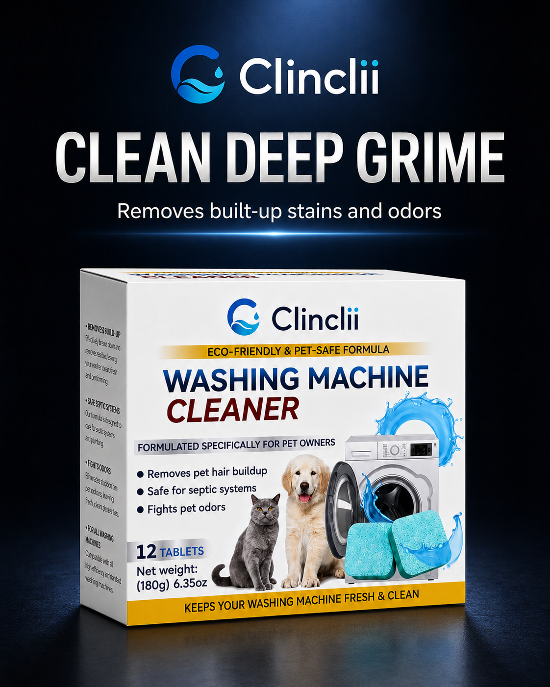 Clinclii FreshWash Tabs